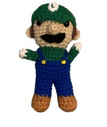 Luigi Crochet 7” stuffed doll Nintendo Mario handmade video game character  - £13.89 GBP