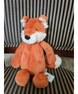 BNWT Jellycat Original Bashful Fox Cub 12&quot; Plush Stuffed Animal Soft Ora... - $63.36