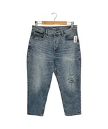 Old Navy Jeans Womens 14 Curvy High Waist Button Fly Sky Hi Straight Rip... - $24.74