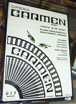 RARE - VINTAGE BROADWAY OPERA PLAY THEATER POSTER BIZET&#39;S CARMEN + LIVE ... - $1,100.00