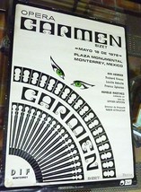 RARE - VINTAGE BROADWAY OPERA PLAY THEATER POSTER BIZET&#39;S CARMEN + LIVE ... - £255.79 GBP