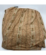 VTNG RARE lovely Ralph Lauren TRIANON Stripe Floral  KING BED SKIRT DUST... - €172,29 EUR