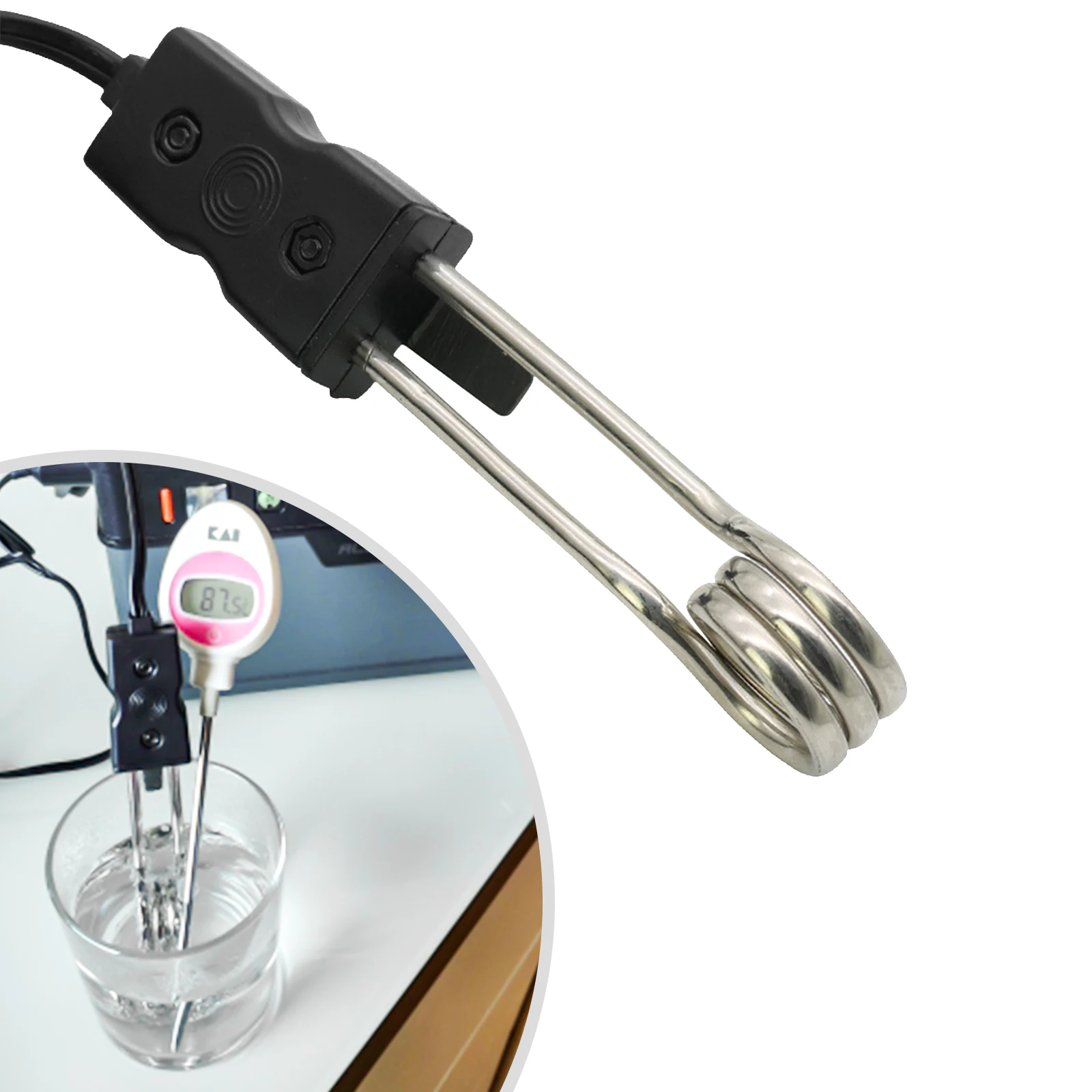12V/24V Car Drink Heater Auto Electric Immersion Liquid Tea Coffee Water Heater - £12.36 GBP