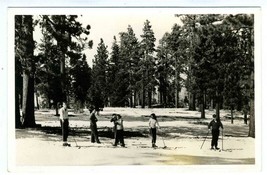 Group of Cross Country Skiers Real Photo Postcard 1946 - $17.80