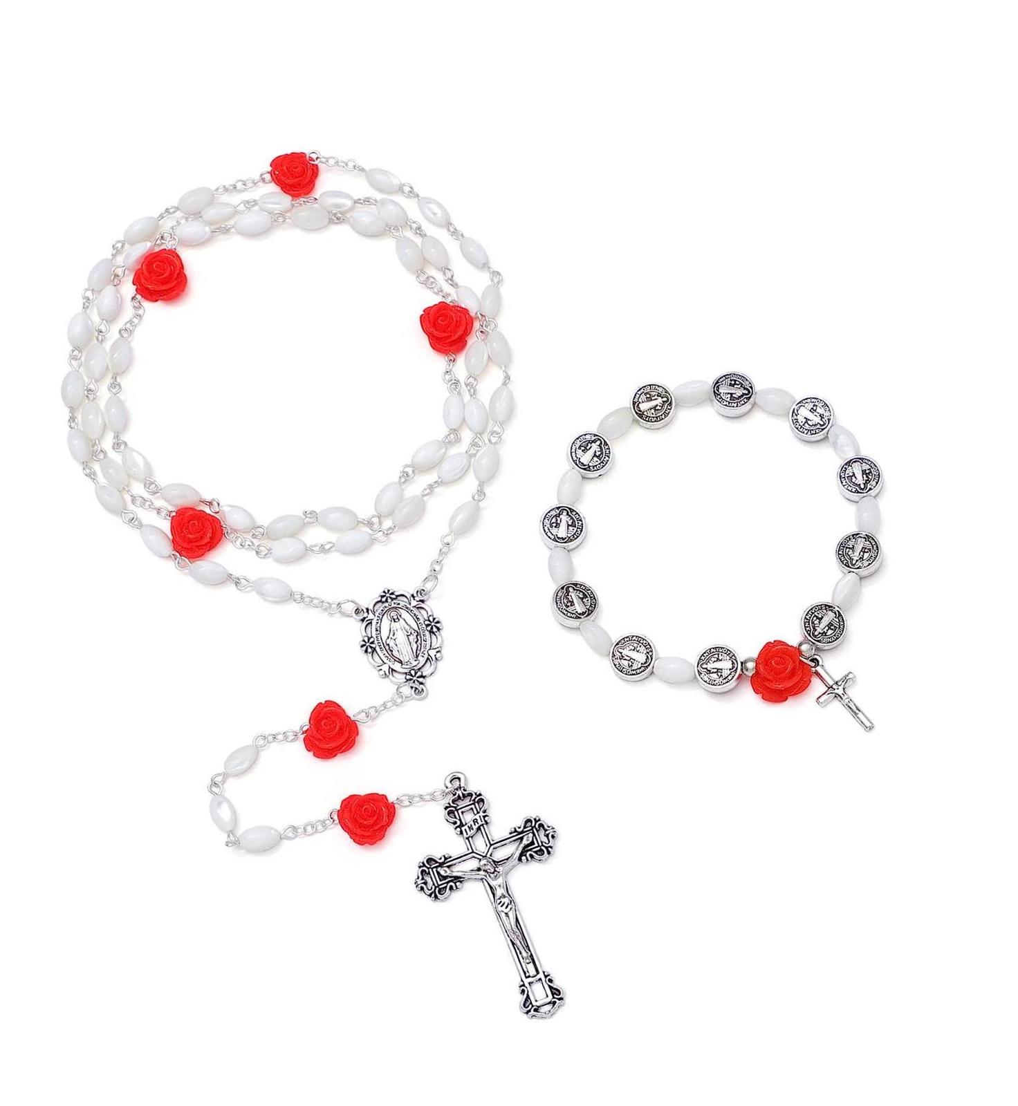 Beads Catholic for Women Gemstone Rosary Beads with - $44.18