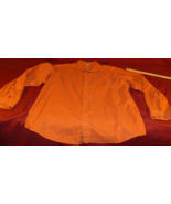 MENS BANANA REPUBLIC RELAXED CASUAL DRESS SHIRT LONG SLEEVE ORANGE SHADE... - €12,49 EUR