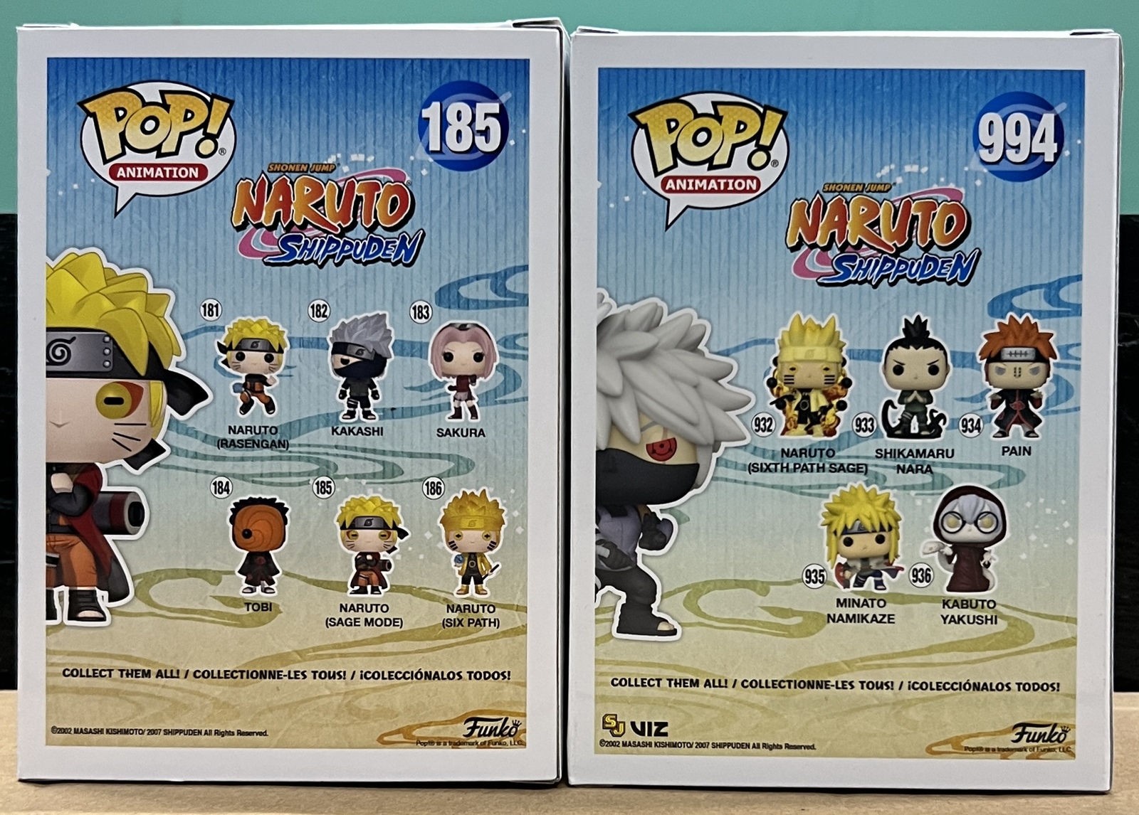 Funko Pop Naruto (Sage Mode) 185 and Kakashi (anbu) 994 Combo Item image 3