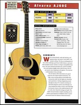 Alvarez AJ60C acoustic/electric guitar review article with specs and ratings - £3.31 GBP