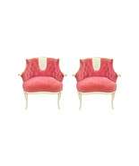 Vintage French Louis Velvet Bergere Chairs-A Pair - £1,328.34 GBP