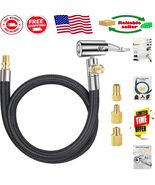 20 Inch Tire Inflator with Quick Air Release &amp; Standard/Presta Adapters - $350.07 MXN