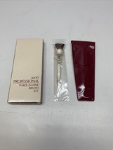 Vintage Avon Professional Makeup Brush Set Three in One Kit Brow Lash Blush KG - £19.73 GBP