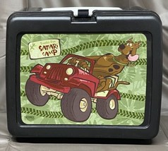 Scooby-Doo Safari Camp Black Lunch Box Plastic By Thermos - £19.65 GBP