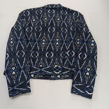 Charter Club Petite Women's Black/Blue Full Button Denim Jacket Size P/L image 2