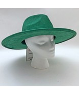 Jen &amp; Co. Green Wide Brim Cowgirl Hat Size Med-Large Faux Suede Polyester - $602.37 MXN