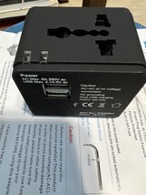 Universal national Travel Adapter With USB Ports usa Aust/new Zea UK Eur... - $547.14 MXN