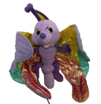 Carousel Toy vintage purple plush butterfly metallic iridescent multicol... - £11.62 GBP