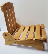 Beautiful Folding Wooden Childs Beach Chair - £51.95 GBP