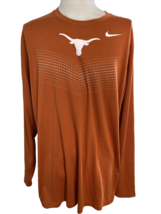 Nike Dri-Fit Orange Long Sleeve T Shirt Texas Long Horn Screen Print XXL - $433.30 MXN