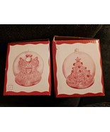 VINTAGE Light Up Color Change Christmas Tree Angel Lot Of 2 Glass Orname... - $470.27 MXN