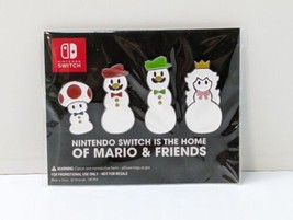 Nintendo Switch Is The Home Of Mario & Friends Set Of 4 Pins Christmas Snowmen - $19.80