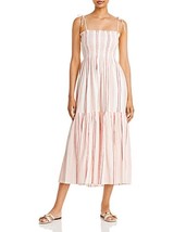 Joie Womens Jailene Striped Smocked Maxi Dress - Pink Multicolor - £30.93 GBP