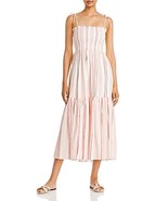 Joie Womens Jailene Striped Smocked Maxi Dress - Pink Multicolor - £30.89 GBP