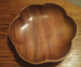 Vintage Leilani Monkey Pod Wood Bowl Genuine Hand Crafted - $24.99