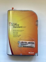 Microsoft Office Standard 2007 CD in case with key good shape full retail - $19.79