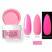 Lily Cute Neon Glow In The Dark Fluorescent Dipping Powder - 5g - *LIGHT... - £2.39 GBP