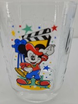 McDonald&#39;s Mickey Mouse Disney World 4 In Tall Clear Juice Glass - £13.26 GBP