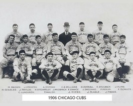 1906 CHICAGO CUBS 8X10 TEAM PHOTO BASEBALL MLB PICTURE WITH NAMES - £3.86 GBP