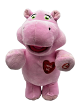 Hallmark Hug Me Hippo 2015 Pink Plush Sings and Dances Stuffed Animal Video - $17.75