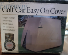 Golf Cart Cover 2 Person Classic Accessories Fairway Easy-On Storage Cover - $64.34