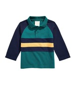 First Impressions Baby Boys 3-6M Trailing Vine Green Long Sleeve Polo Sh... - £10.10 GBP