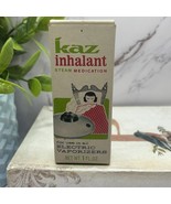 Vintage Kaz Inhalant Steam Activated Medication Congestion Cold 25% Full - $235.75 MXN