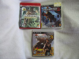 Uncharted 1,2,3. PS3. Naughty Dog. Teen. - £20.45 GBP