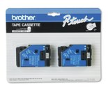 Brother TC-20 0.47-Inch x 25.2 Ft. - Black On White Tape For Pt-6 8 10 1... - $38.71
