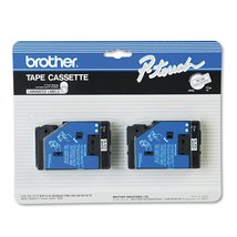 Brother TC-20 0.47-Inch x 25.2 Ft. - Black On White Tape For Pt-6 8 10 12 15 20  - $38.71