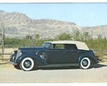 1937 LincolnV-12 Convertible Sedan LeBaron Postcard - £9.34 GBP