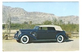 1937 LincolnV-12 Convertible Sedan LeBaron Postcard - £9.34 GBP