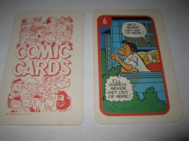 1972 Comic Card Board Game Piece: Hi and Lois Cartoon Card #6 - $2.50