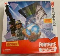 Fortnite Battle Royale Collection: Port-A-Fort Playset w/ Infiltrator Figure NIB - £15.27 GBP