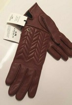 Size 6.5 COACH Tech Gloves (Leather) Reg $168 Sale $64.00 New With Tags!!! - £35.18 GBP