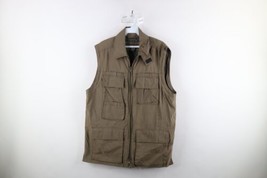 Vintage 90s Banana Republic Mens Small Multipocket Tactical Full Zip Vest Jacket - £47.44 GBP