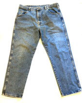 Wrangler Jeans Mens 40x30 Blue Rugged Wear Classic Fit High Rise Denim Vintage - £9.20 GBP
