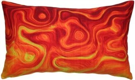 Pillow Decor - Catching Fire Throw Pillow 12x20 (PD2-0061-01-92) - £31.93 GBP
