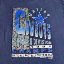 Vtg 92 Starter Dallas Cowboys Eastern Division Champs T-shirt XL - £39.22 GBP