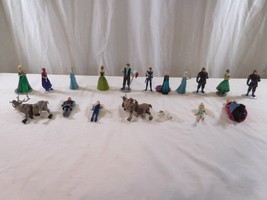 Disney Frozen Cake Toppers PVC figures Disney Princess Figure Lot of 17 Toys - £19.96 GBP