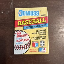 Donruss Series 1 Baseball Puzzle pcs &amp; cards 15 cards per Factory sealed package - £1.58 GBP