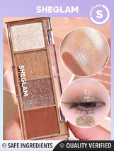 SHEGLAM Essential Square Eyeshadow Quad Gift Makeup Travel Festival Glam... - $8.82